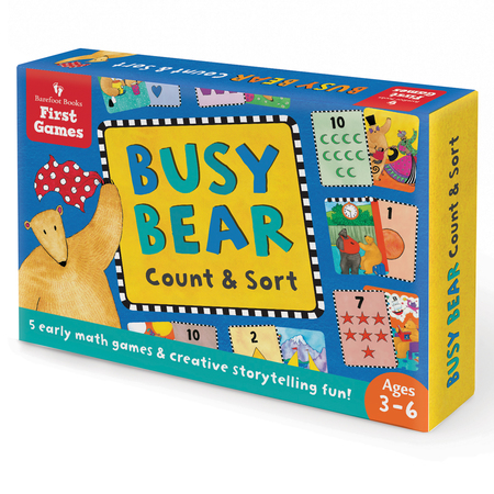 BAREFOOT BOOKS Busy Bear Count + Sort Game 9781782854302
